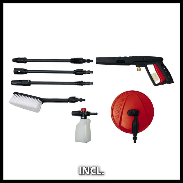 Миття високого тиску te-hp 140, 1900 Вт, 140 бар, 420 л/ч Einhell (4140760) - зображення 2