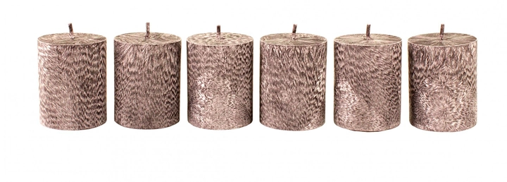 Набор свечей из пальмового воска CandlesBio Palm wax 5,5х7 см 6 штук Черный (WP 11 - 55/70) - изображение 1