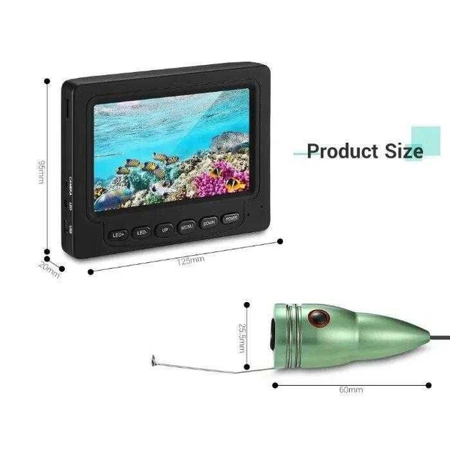 Подводная камера для рыбалки ИК подсветка 15 м кабель – низкие цены .