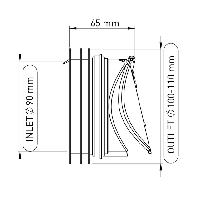 Манжета для унитаза NOVA прямая с обратным клапаном 7171 – низкие цены ...