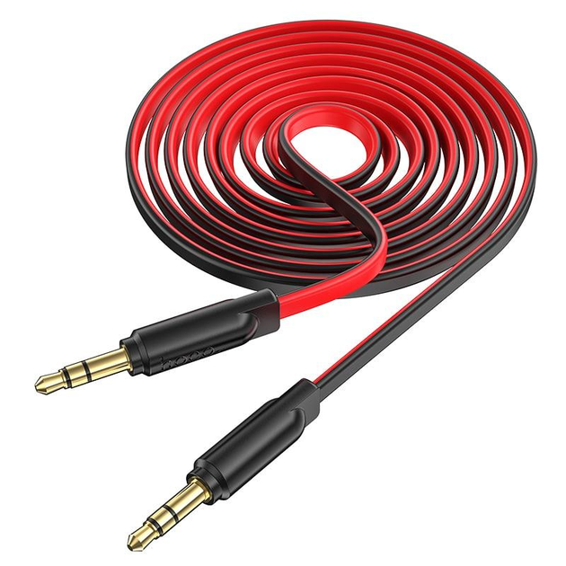 Фото - Кабель Hoco  3,5 на 3,5  UPA16 mini jack 3,5 мм AUX audio cable | 2M | Red 