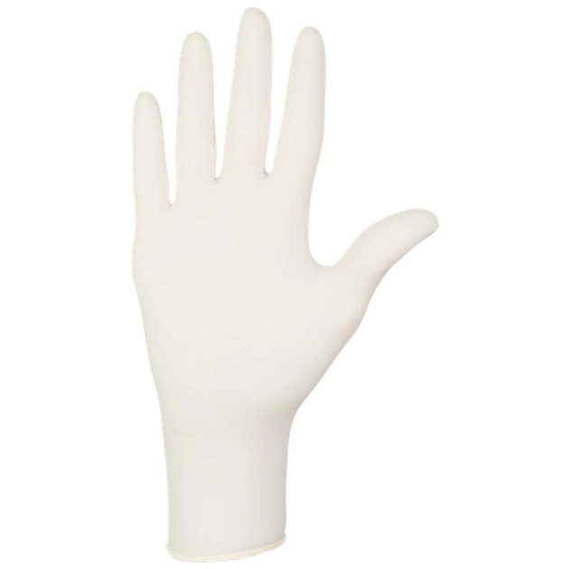 Перчатки латексные MERCATOR Comfort Powdered WHITE опудренные, размер L, 100 шт - изображение 2
