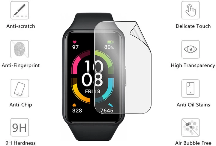 Захисна плівка Drobak Hydrogel для Honor Band 6 (2 шт.) (313148) - зображення 3