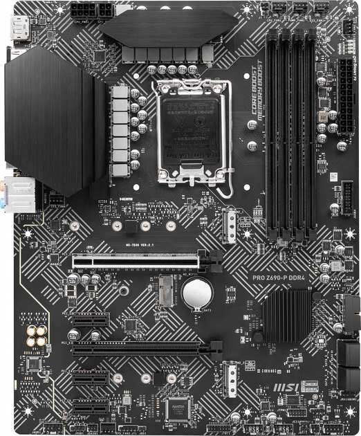 Материнская плата MSI Pro Z690-P DDR4 (s1700, Intel Z690, PCI-Ex16 ...