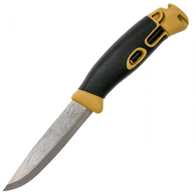 Нож фиксированный Mora Companion Spark (длина: 238мм, лезвие: 104мм) желтый - изображение 2