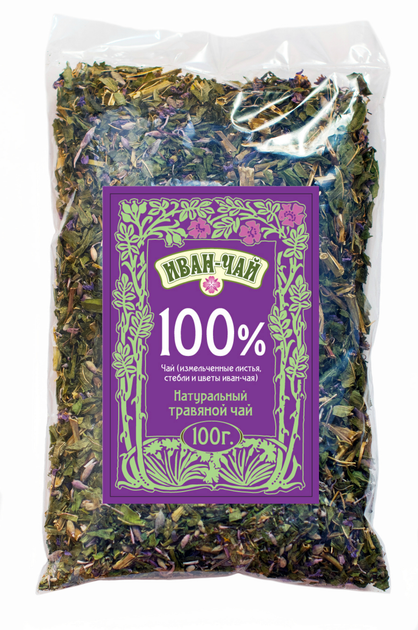 Натуральный травяной чай Иван-чай 100% 100г - изображение 1
