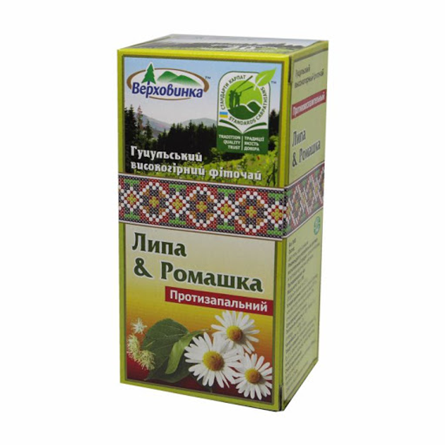 Фиточай Липа&ромашка Противовоспалительный 20пак.х1,5г от продавца ...