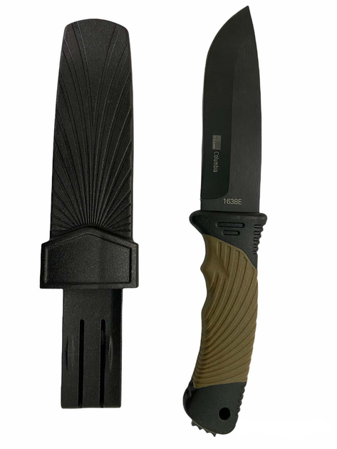 Нож в пластиковом чехле Colunbia 1638E - изображение 1
