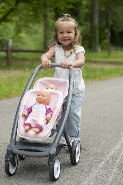 Wózek dla lalek bliźniaczy Smoby Maxi-Cosi & Quinny dla bliźniaków Soft (7600253217) - obraz 6