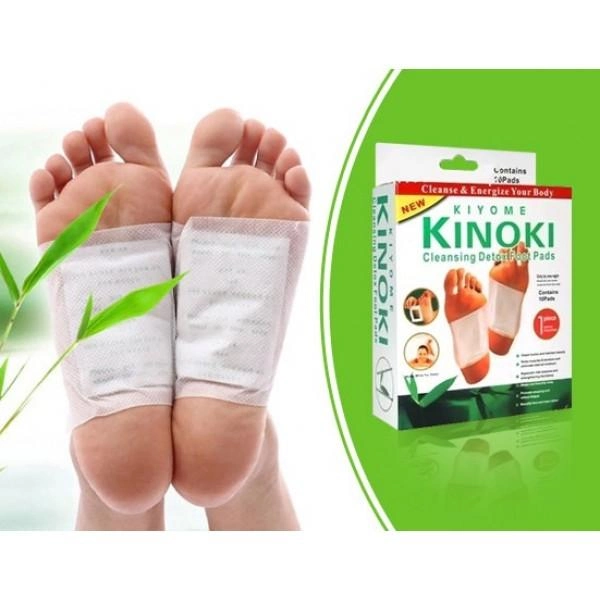 Пластир для детоксикації Kinoki Cleansing Detox Foot Pads Очищуючий лейкопластир Білий (zx-0220) - зображення 1