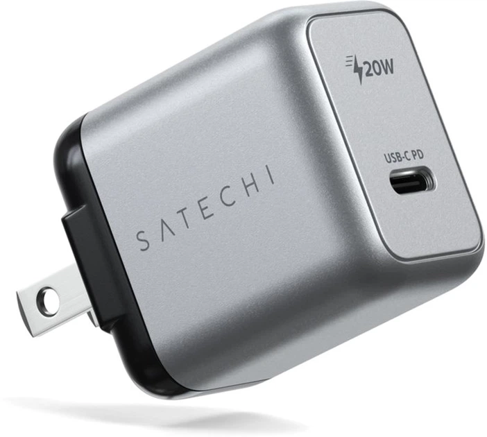 Зарядний пристрій Satechi 20W USB-C PD Wall Charger Space Gray (ST-UC20WCM-EU) - зображення 2