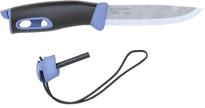 Нож фиксированный Mora Companion Spark (длина: 238мм, лезвие: 104мм) синий - зображення 2