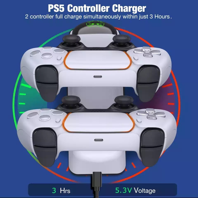 Зарядка для джойстика PS5 Dobe Станція для PlayStation 5 PS5 DualSense ...