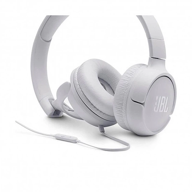 Навушники JBL T500 White (JBLT500WHT) - Фото 3 Навушники JBL T500 White (JBLT500WHT) - зображення 3