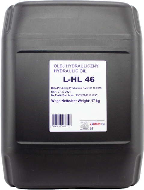 Гидравлическое масло Lotos Hydraulic Oil L-HL 46 17 кг (WH-P700770-000 ...