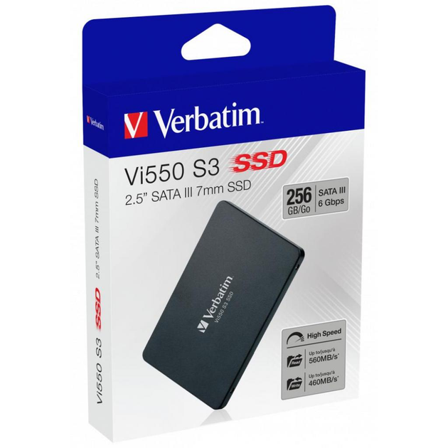Накопичувач SSD Verbatim Vi500 256 GB (49351) - зображення 6