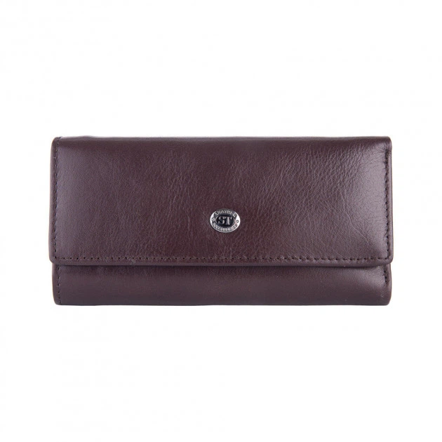 Кошелек кожаный с ключницей ST Leather (В416) 98655 Коричневый - Фото 1 Кошелек кожаный с ключницей ST Leather (В416) 98655 Коричневый - изображение 1