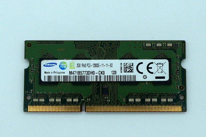 Модуль памяти SODIMM Samsung 2GB 1Rx8 PC3-12800S-11-11-B2
