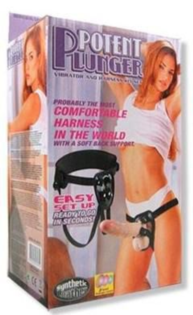 Страпон Potent Plunger Harness with 8 Vibrator (12828000000000000) - зображення 4