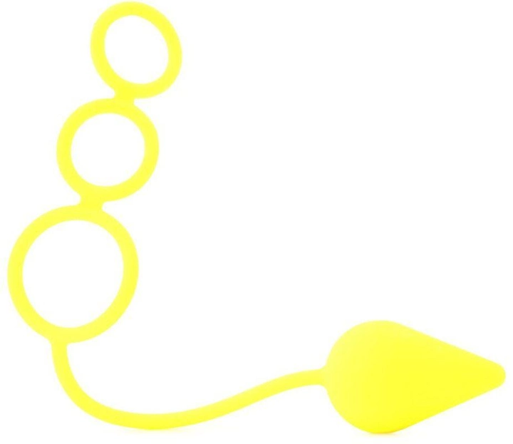 Анальная пробка с эрекционными кольцами Renegade 3 Ring Circus Medium цвет желтый (19506012000000000) - изображение 1