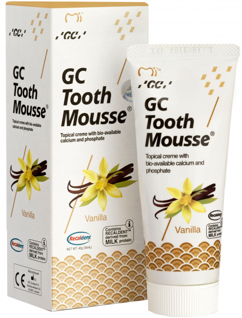 Паста для чувствительных зубов GC Tooth Mousse Ваниль 35 мл (ZP0019) - Фото 1 Паста для чувствительных зубов GC Tooth Mousse Ваниль 35 мл (ZP0019) - изображение 1
