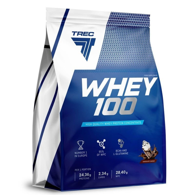 Протеин Trec Nutrition WHEY 100 Шоколад 2275г – фото, отзывы ...