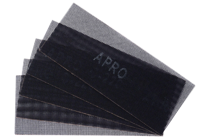 Сітка абразивна Apro - 115 x 280 мм x Р240 PRO (5 шт.) (000076373) - зображення 2