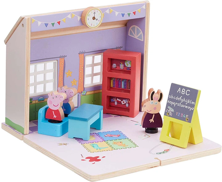Drewniany zestaw do zabawy Peppa Pig Szkoła Peppy (07212) (5029736072124) - obraz 2