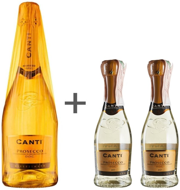 Набор игристого вина Canti виноградное Prosecco Millesimato белое ...