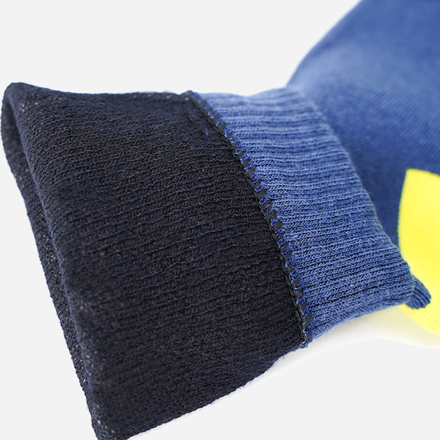 Термоноски водонепроницаемые демисезонные DexShell Ultra Thin Crew NL Socks DS683NLM M (39-42) Синий/Желтый (6954358983062) - изображение 4
