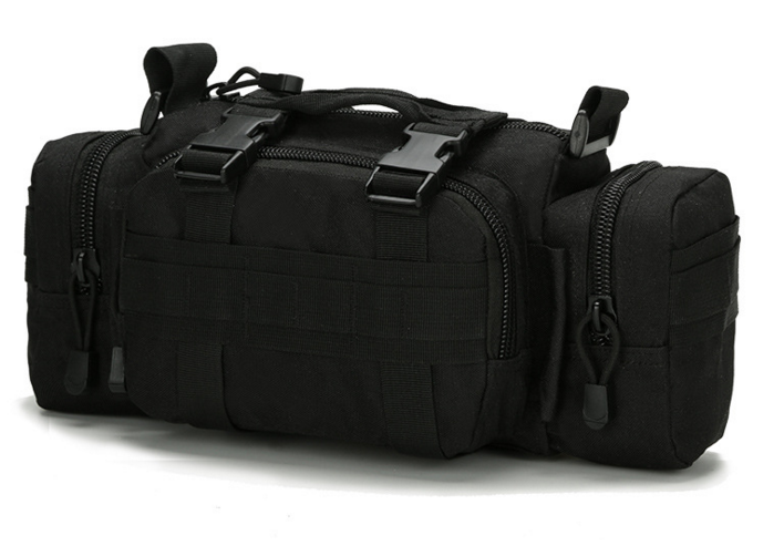 Тактическая универсальная поясная/ наплечная сумочка AA04 RealTactic Черная - изображение 1