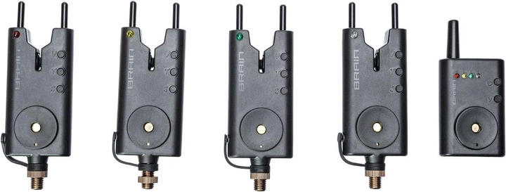 Набор сигнализаторов Brain Wireless Bite Alarm B-1 4+1 - изображение 2