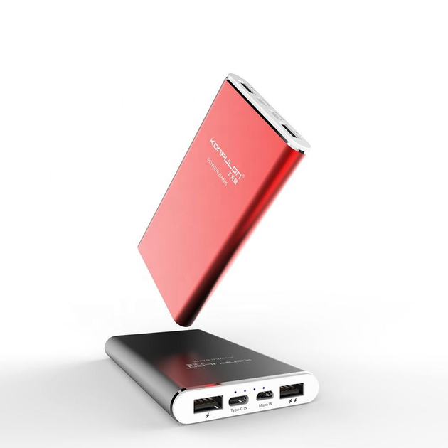 Зовнішній Акумулятор (Power Bank) Konfulon A3 10000 mAh (Чорний) - зображення 2