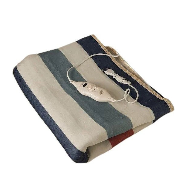 Простынь электрическая с сумкой Electric Blanket 150х120см (разноцветные полосы) - изображение 2