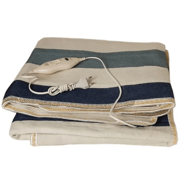 Простынь электрическая с сумкой Electric Blanket 150х120см (разноцветные полосы) - изображение 4