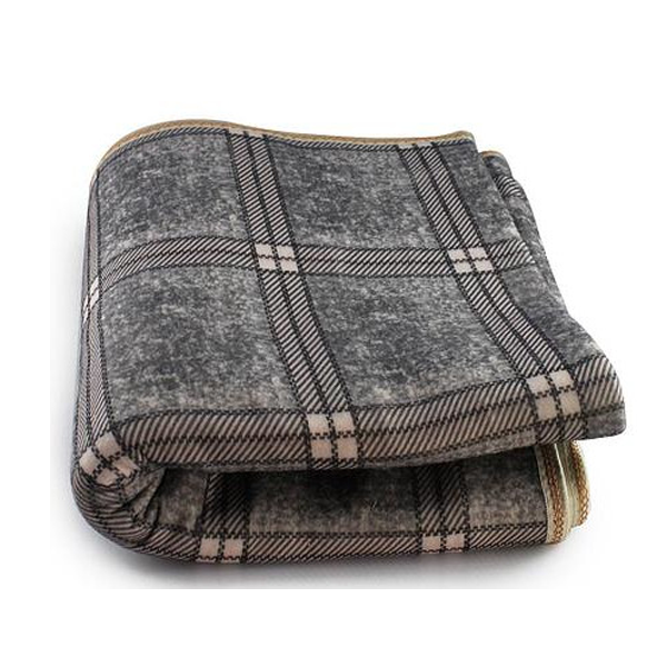 Простынь электрическая с сумкой Electric Blanket 150х120см (клетчатая, серая) - изображение 2