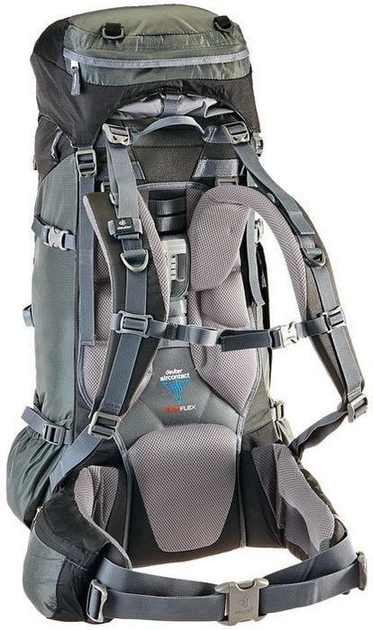 Рюкзак Deuter Aircontact 55 + 10 цвет 7490 black-titan (3320316 7490) - Фото 2 Рюкзак Deuter Aircontact 55 + 10 цвет 7490 black-titan (3320316 7490) - изображение 2