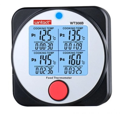Термометр пищевой электронный 4-х канальный Bluetooth -40-300°C WINTACT WT308B - Фото 4 Термометр пищевой электронный 4-х канальный Bluetooth -40-300°C WINTACT WT308B - изображение 4