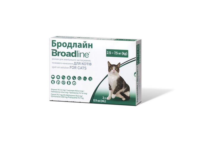 Бродлайн - ROZETKA | Купить недорого капли Бродлайн от паразитов для ...