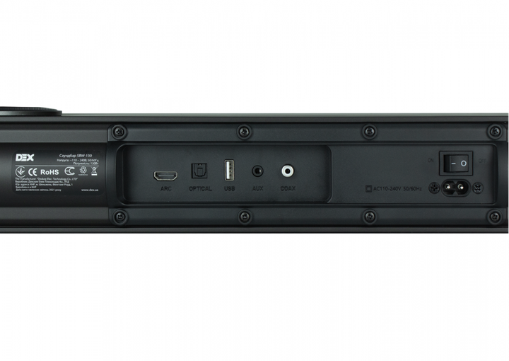 Саундбар DEX SBW-130 130Вт 2.2-канальний Bluetooth - зображення 6