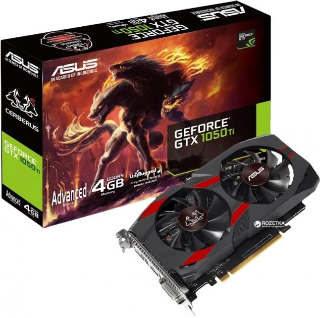 Видеокарта Asus GeForce GTX 1050 Ti Cerberus 4GB GDDR5 128bit (CERBERUS-GTX1050TI-O4G) - изображение 5