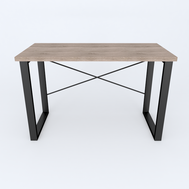Письменный стол Ferrum-decor Драйв 750x1200x700 Черный металл ДСП Дуб Сонома Трюфель 32 мм (DRA215) - изображение 2