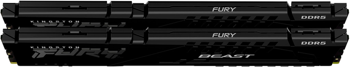 Оперативна пам'ять Kingston Fury DDR5-5200 32768 MB PC5-41600 (Kit of 2x16384) Beast Black (KF552C40BBK2-32) - зображення 3