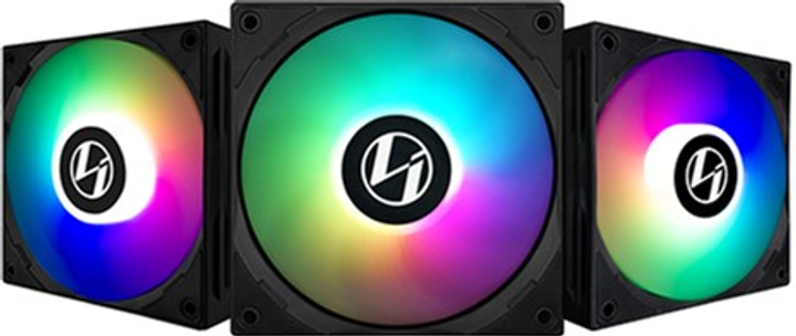 Набор вентиляторов Lian Li ST120-3 Triple Black (G99.12ST3B.00) - изображение 1