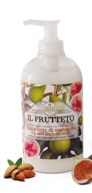Mydlo Nesti Dante Il Frutteto Figi i mleko migdałowe w plynie 500 ml (837524002391) - obraz 2