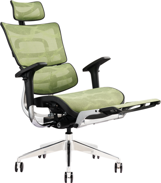 Офисное эргономичное кресло GT Racer X-802L Green (W-74) - Фото 7 Офисное эргономичное кресло GT Racer X-802L Green (W-74) - изображение 7