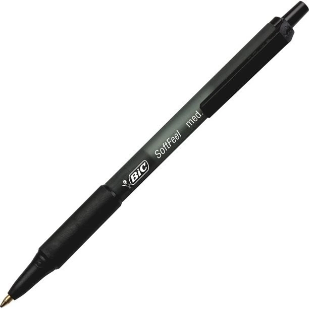 Набір кулькових ручок 36 шт автоматичних BIC Soft Feel, 1 мм. Синій Чорний (SCSM36) - зображення 3