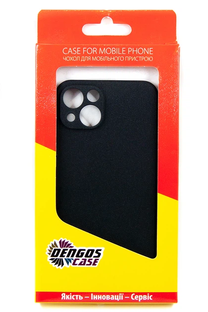 Чехол для смартфона Apple iPhone 13 DENGOS Carbon Black (DG-TPU-CRBN-132) - Фото 4 Чехол для смартфона Apple iPhone 13 DENGOS Carbon Black (DG-TPU-CRBN-132) - изображение 4