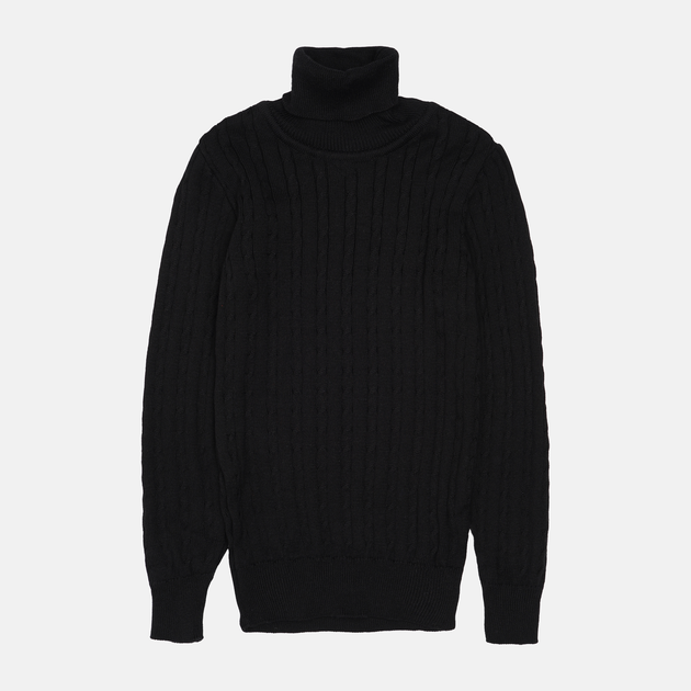 Детский свитер с горлом для девочки Mari-Knit 1284 122 см Черный (4821228012844) 