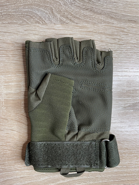 Перчатки тактические беспалые замшевые MFH Protect, цвет олива, L - изображение 2